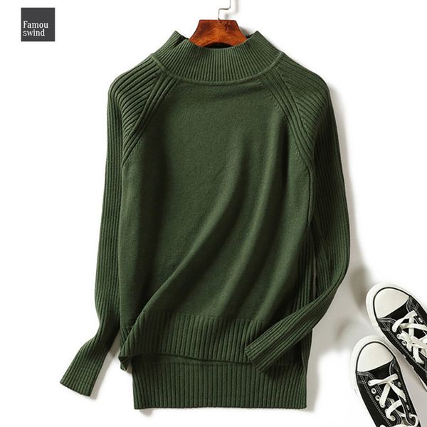 

свитер женщин для зимы 2019 осень новый раскол длинные рукава женщины водолазку дамы пуловер кашемира femme вытащите, White;black