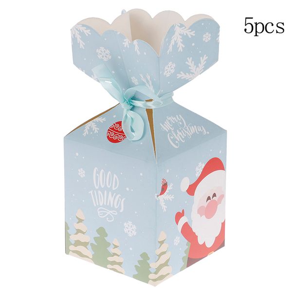 Candies Paperboard Christmas Gift Boxes Party Xmas Wrapping Decor Treat Supplies