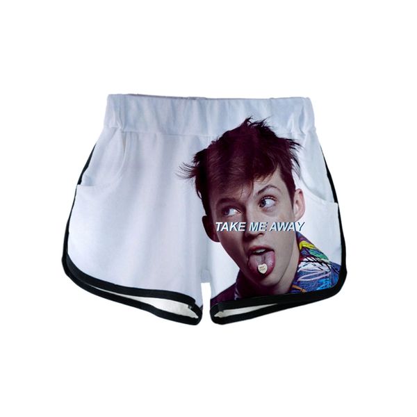 

2019 new troye sivan print 3d shorts casual harajuku ladies summer shorts plus size xxl, White;black