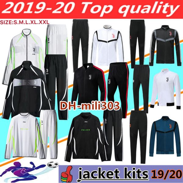 

2019 20 fourth palace ronaldo jacket track uit 19 20 dybala da calcio de ligt d co ta higuain futbol maillot football jacket port wear et, Black;red