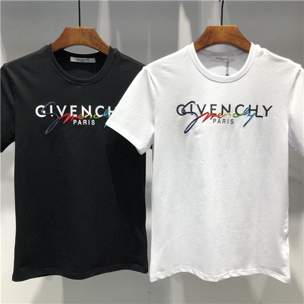 

summer new italian luxury fashion designers men and women casual cotton medusa brand printing embroidery letter t-shirt, White;black