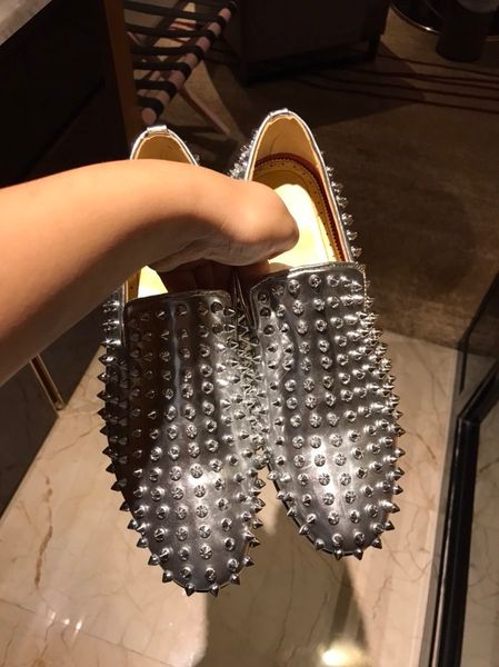 

platform men's shoes wild vintage luxury rhinestone catwalk shoes rivet men's shoe nightclub rivet lazy shoe loafers 22, Black