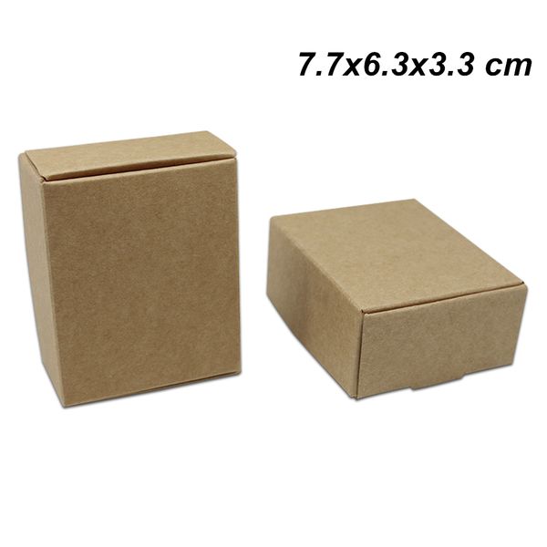 Brown 7 7x6 3x3 3 Cm Paper Gift Crafts Party Favor Box For