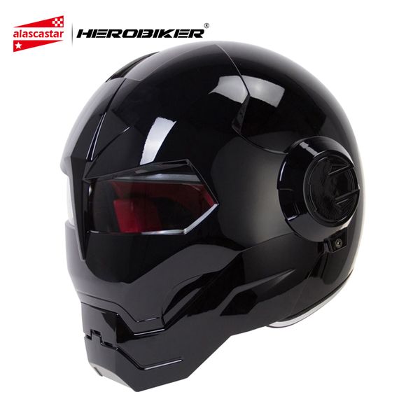

herobiker мотоциклетный шлем урожай ретро крейсер чоппер кафе racer capacetes мото шлем мотоцикл анфас мотокросс