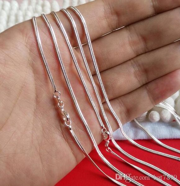 

10pc lot 2mm flat jadoku chain silver plated chain drop shipping
