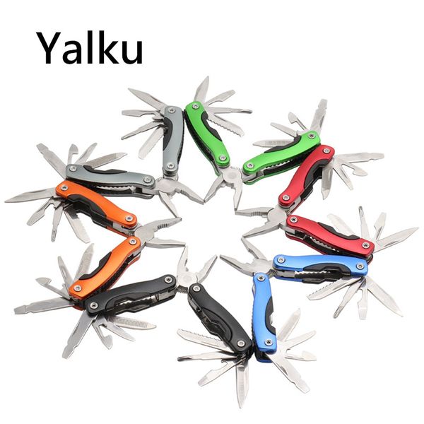 

yalku multi tools pliers screwdriver kit camping climbing hiking plier pocket cutting multitool black hand tool