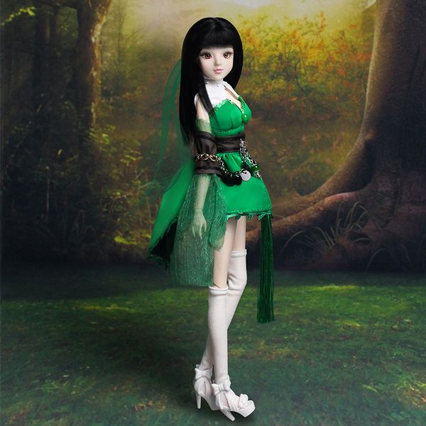 

dbs mmg girl dream fairy bjd 12 constellations sagittarius with green outfit shoes stand necklace arrow 14 joint body toy gift t200428