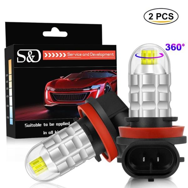 

8 sides 3d lighting h11 led h8 hb4 9006 9005 hb3 car led bulb 6000k turbo projector driving light auto front fog lamps white
