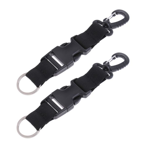 

2x premium nylon scuba diving lanyard camera holder strap with swivel clip
