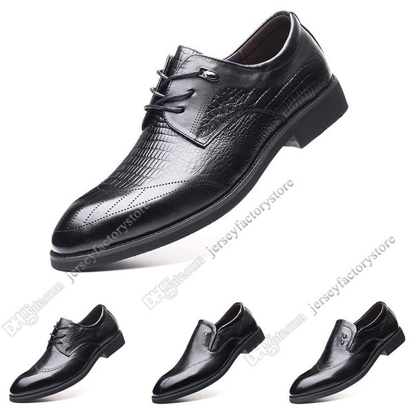 

2020 new fashion 37-44 new men's leather men's shoes overshoes british casual shoes espadrilles thirty-two, Black