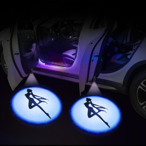 

batp 1pair wireless led door welcome laser projector logo ghost shadow light can be applied to any car model