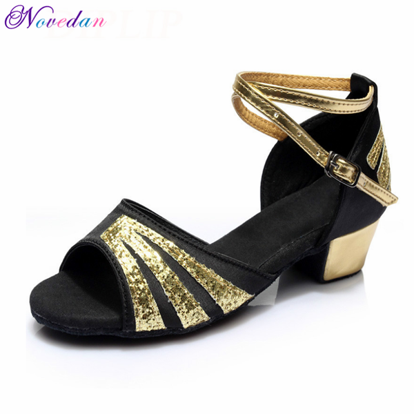 

new arrival wholesale girls children/kids cha cha/samba/ballroom/tango/salsa latin dance shoes low heel shoes