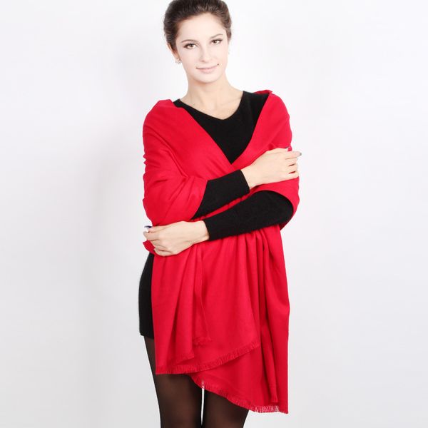 

solid color bright red shawl practice meeting business affairs annual meeting red scarf china red imitate cashmere, Blue;gray