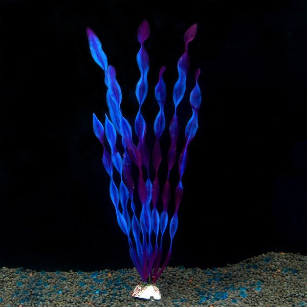 

new luminous simulation plant aquarium supplies fish tank landscaping decoration fake water grass plastic flower seaweed seaweed