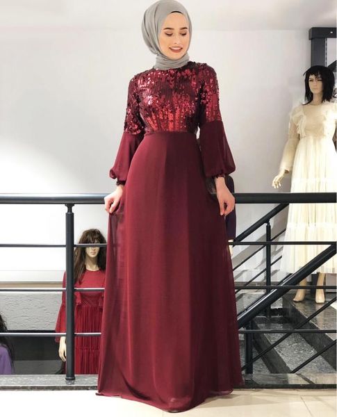 

dubai arab muslim abaya dress women sequin embroidery turkish malaysia hijab dresses robe musulmane caftan islamic clothing, Red