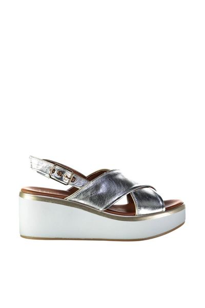 

pearl genuine leather silver women 's sandals 120130005427