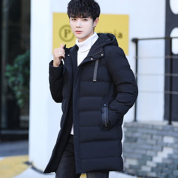 

mens winter long jackets and coats thick thermal men parkas casual men branded clothing mens winter jacket father's gift parka, Tan;black