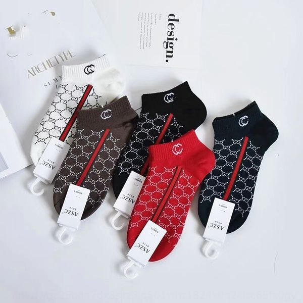 

lady ji letter boat cotton tide brand boat socks and socks, Pink;yellow