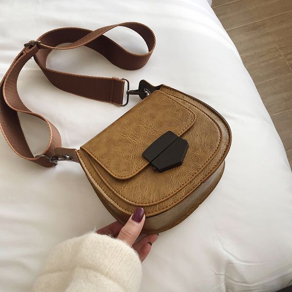 

2020 retro saddle lady cross body bags b0061