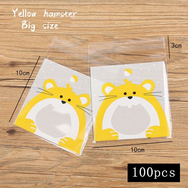 

100pcs/lot cookies bag white transparent cartoon mole homemade handmade snack packaging party nougat wrapper bag