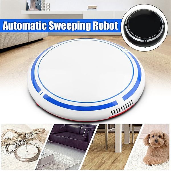 

sweeping clean robot smart vacuum cleaner floor cleaning robot white black 18*6.5cm plastic movable automatic creative auto