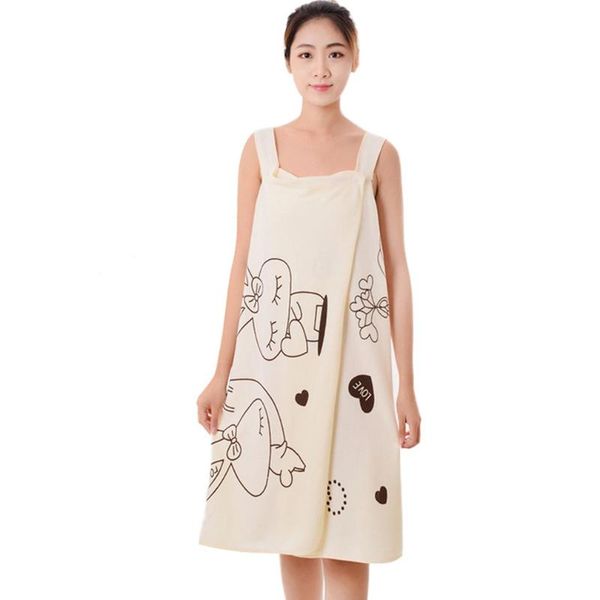 

1pcs nanofibers women fast drying wearable bath towel shower spa wrap body beach bathroom bathrobe blanket