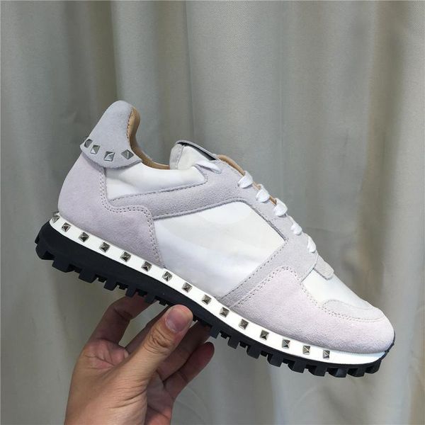 

original box] camo suede studded camouflage rock runner sneaker shoes for women,mens stud casual r sale eu36-46 d09, Black