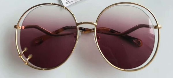

153s gold/violet shaded round sunglasses sun glasses 153 women designer sunglasses shades uv 400 protection new with box, White;black