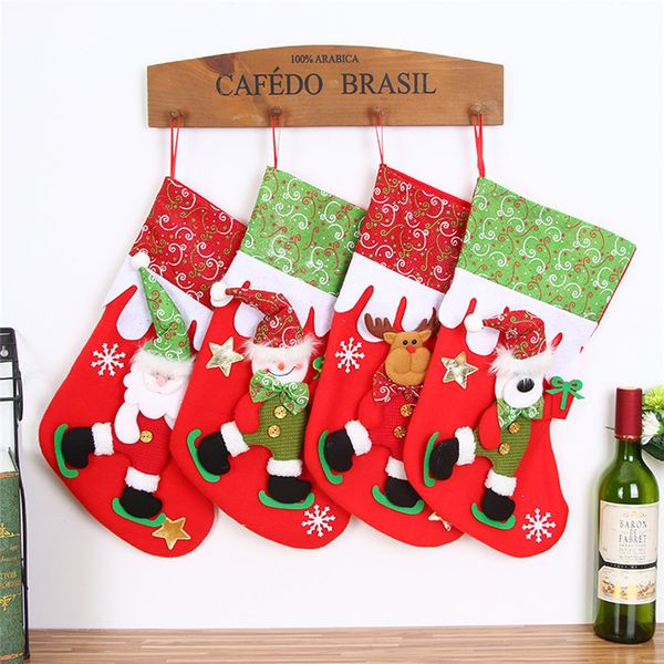 

christmas gifts candy beads christmas santa claus snowman socks decorations wholesale 30ri27