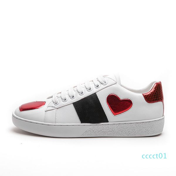 

2019 new arrival fashion men women casual shoes luxury designer sneakers shoes genuine leather bee embroidered size 36-44 cct1, Black