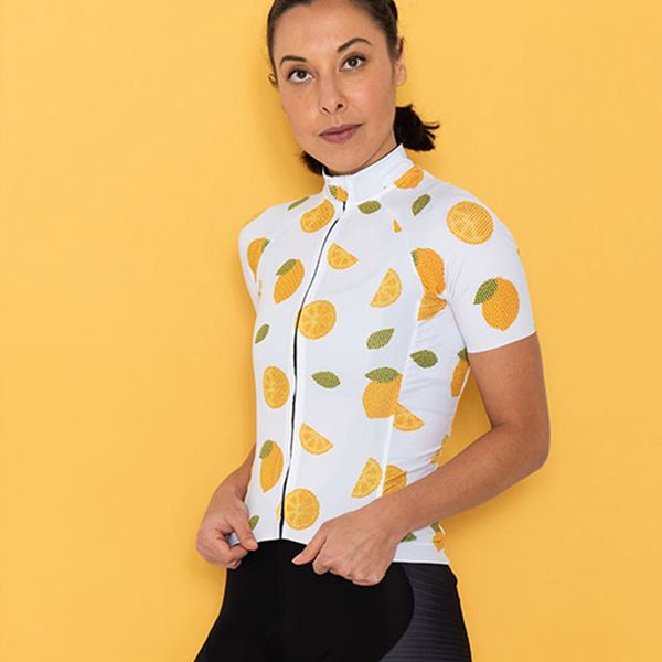 

void maap cycling jersey 2020 summer couples short sleeve bike wear equipacion ciclismo veranor lemon fruit sport shirt, Black;red