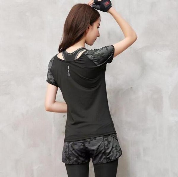 

wholesale designer 3 pieces women yoga set gym clothing fitness leggings+cropped shirts sport suit women tracksuit indoor sportswear, Gray