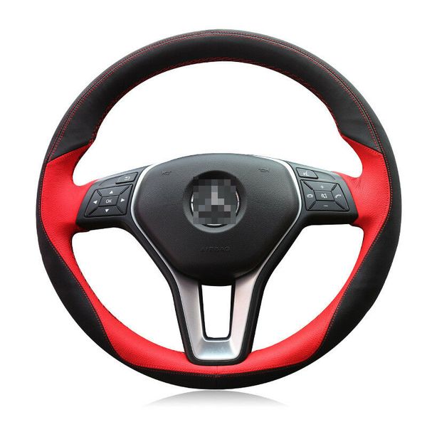 

for benz e300l e260l e200 diy hand-stitched car steering wheel cover leather