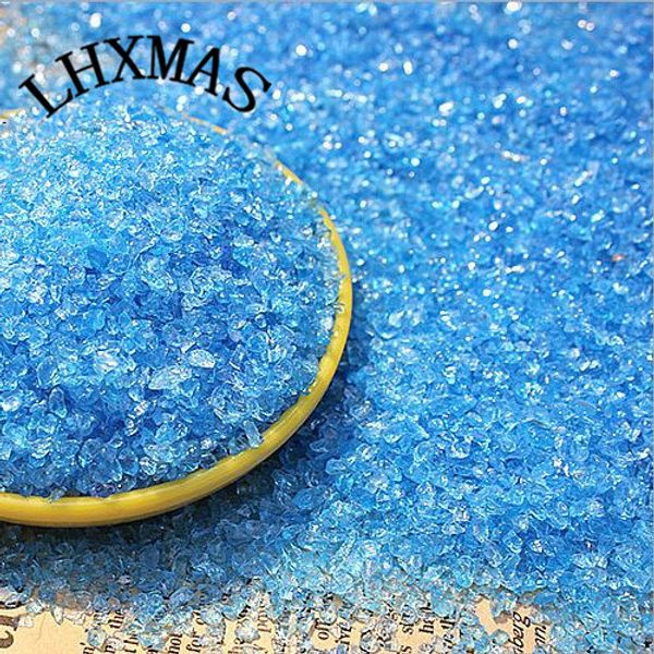 

250g/1lot fish tank aquarium decoration ice sea blue glass sand glass aquarium sand aquariums accessories a017