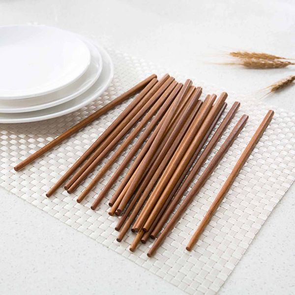 

otherhouse 10pairs chinese wood chopsticks healthy kitchen tableware chop sticks utensils stick gifts reusable