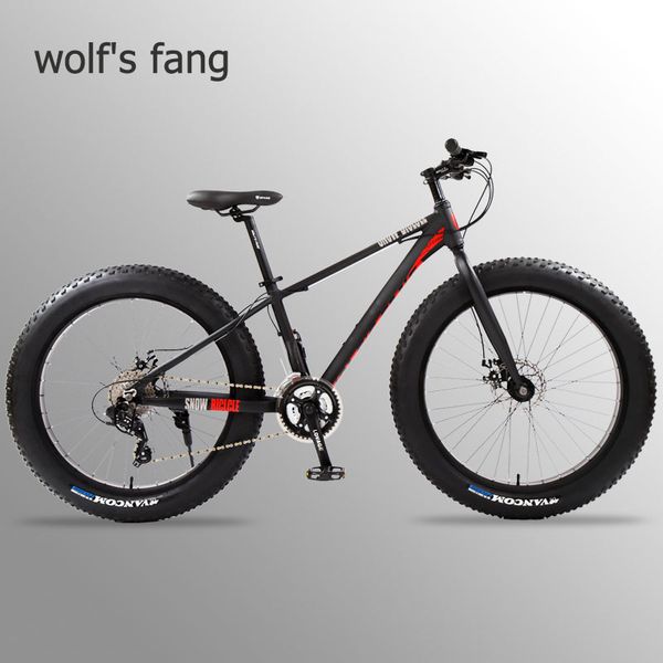 

wolfs fang bicycle full mountain bike fat bike road bikes aluminium bicycle 26 snow fat tire 24 speed mtb snow bicycles beach