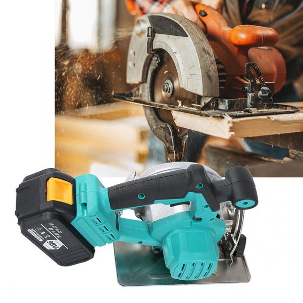 

rechargeable circular saw 100-125mm li-ion cordless circular saw 3900rpm 2 batteries for wood stone tile