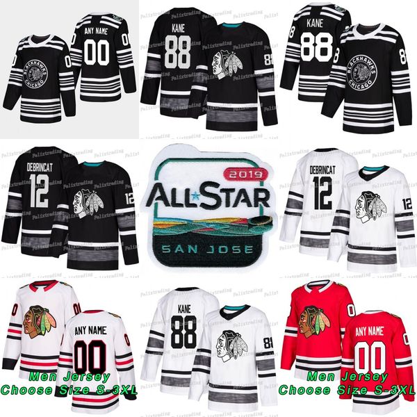 

12 Alex DeBrincat 2019 All Star Chicago Blackhawks Dylan Strome Jonathan Toews Alexandre Fortin Patrick Kane Saad Brendan Perlini Jerseys