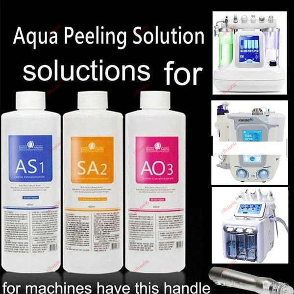 

aqua peeling solution 400ml per bottle 3pcs/set hydra facial serum for normal skin for hydro facial dermabrasion