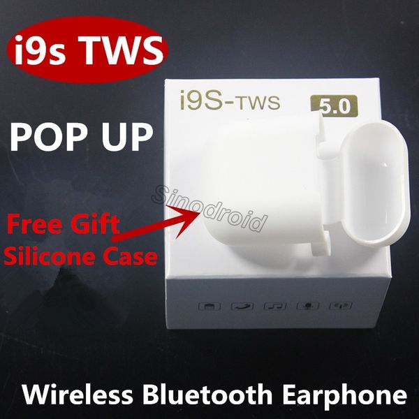 

i9s tws wireless bluetooth 5.0 headphones stereo earphones with magnetic charger case earbuds for iphone samsung xiaomi smartphones headset