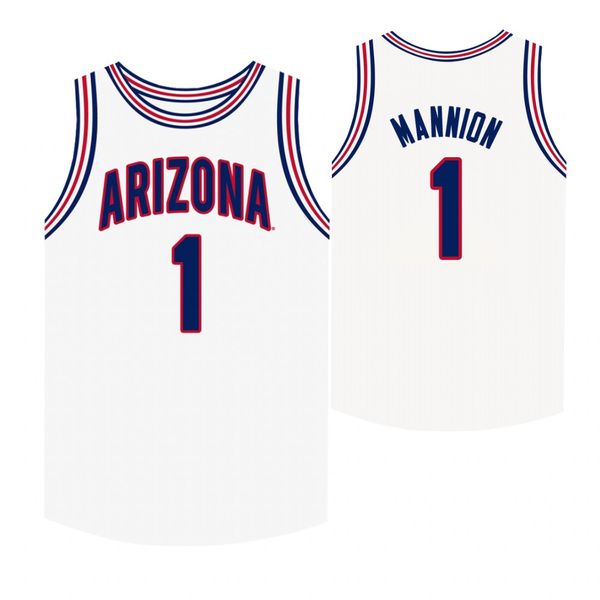 

zeke nnaji stitched men's arizona wildcats nico mannion chase jeter max hazzard josh green college basketball jersey, Black
