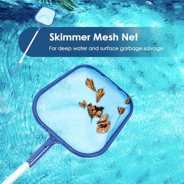 

swimming pool skimmer cleaner leaf rake mesh skimmer with pole cleaning tool leaf bag cleaning equipment accessories