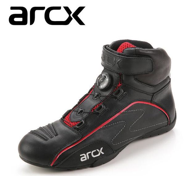 

arcx motorcycle racing boots rotating buckle breathable summer street motor bike scooter motocross boot shoes