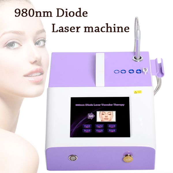 

spider vein removal vascular veins removal 980nm laser spider veins removal spider vein face machine 30w power, Black