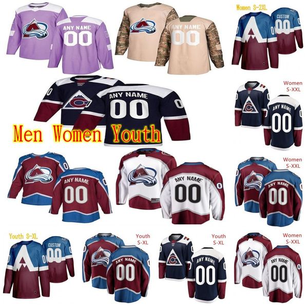 

2020 stadium series colorado avalanche hockey jersey andre burakovsky jersey bellemare calvert j.t. compher joonas donskoi custom stitched, Black;red