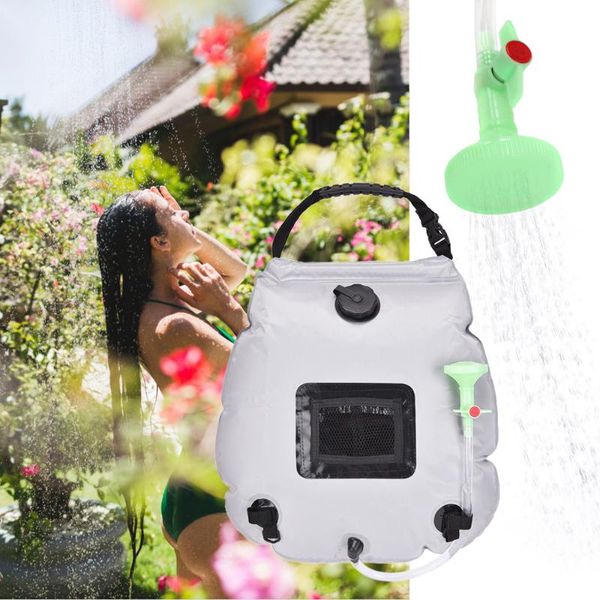 

portable water bag collapsible water container 20l portable camping shower bag by solar power for outdoor camping