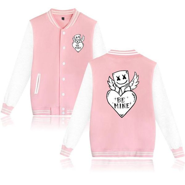 

xxs-4xl marshmello бейсбол куртка повседневная harajuku толстовка верхняя одежда известный аудио продюсер печатные уличные топы и быть minea, Black;brown