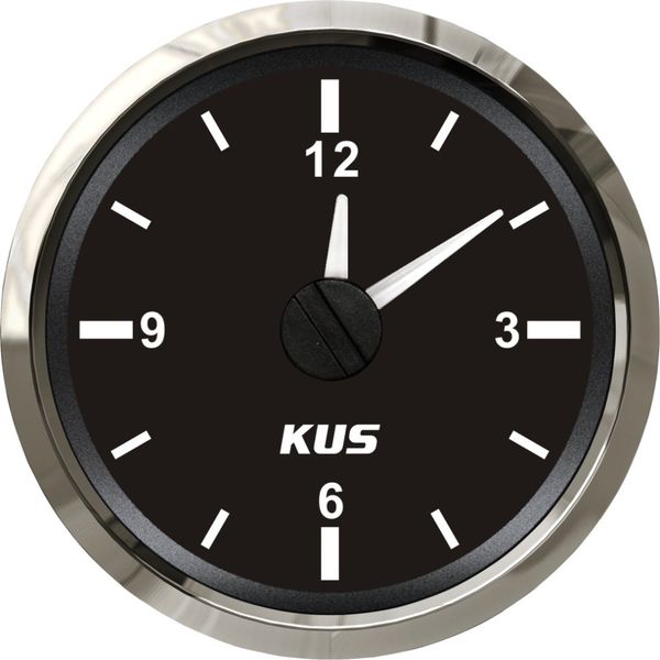 

universal 52mm clock meter with 12-hour format 12v/24v