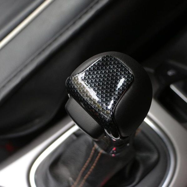 

car abs chrome gear shift knob protective trim head knob cover sticker for compass 2017 2018 renegade 2015+ accessories