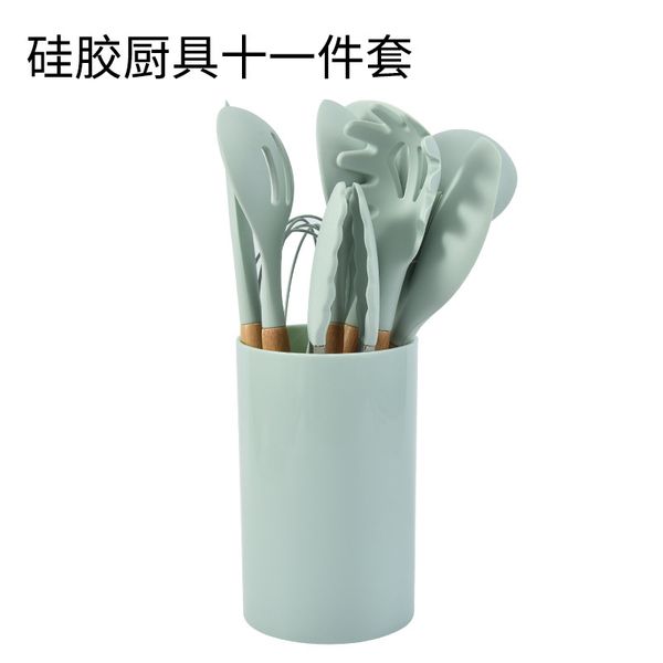 

selling set non-stick cooking tools wooden handle shovel spoon set kitchen utensils